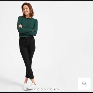 Everlane High-rise skinny Jean in Black, SZ 26